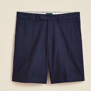 J. Crew Men's 8” dress short in Dark Blue Flat Front Shorts
